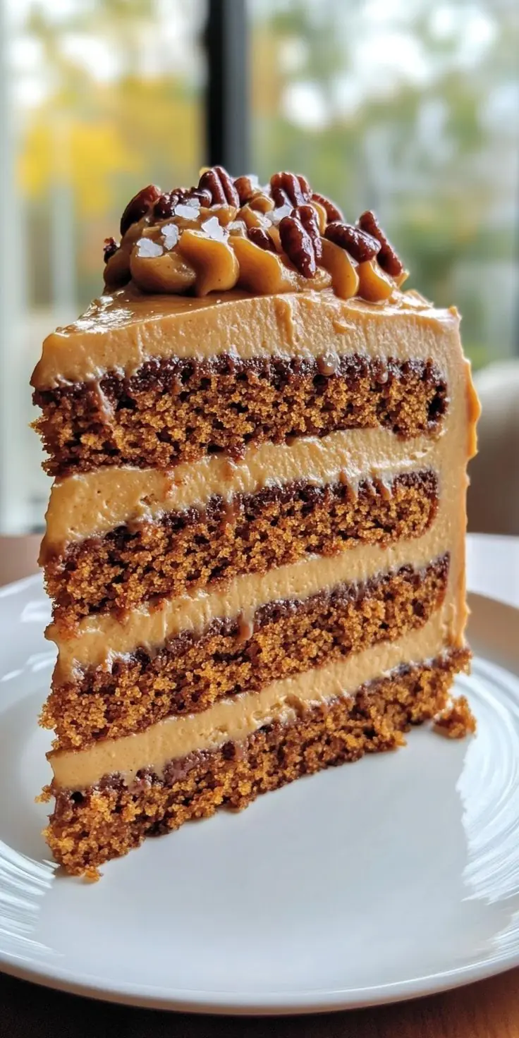 PUMPKIN SALTED CARAMEL LAYER CAKE