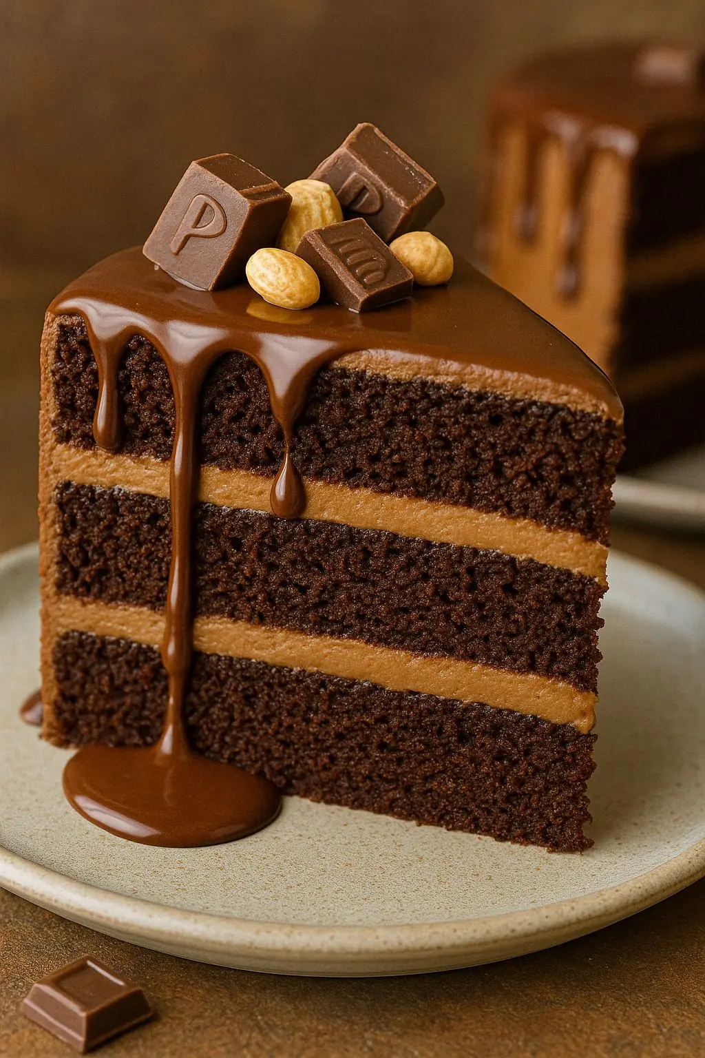 CHOCOLATE PEANUT BUTTER DRIP CAKE