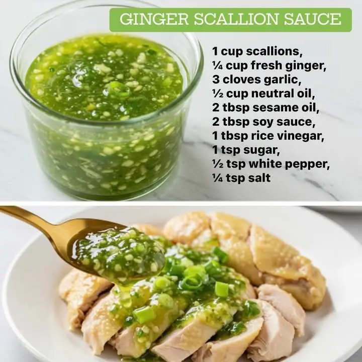 🥢 Ginger Scallion Sauce – A Bold, Aromatic Staple for Every Kitchen