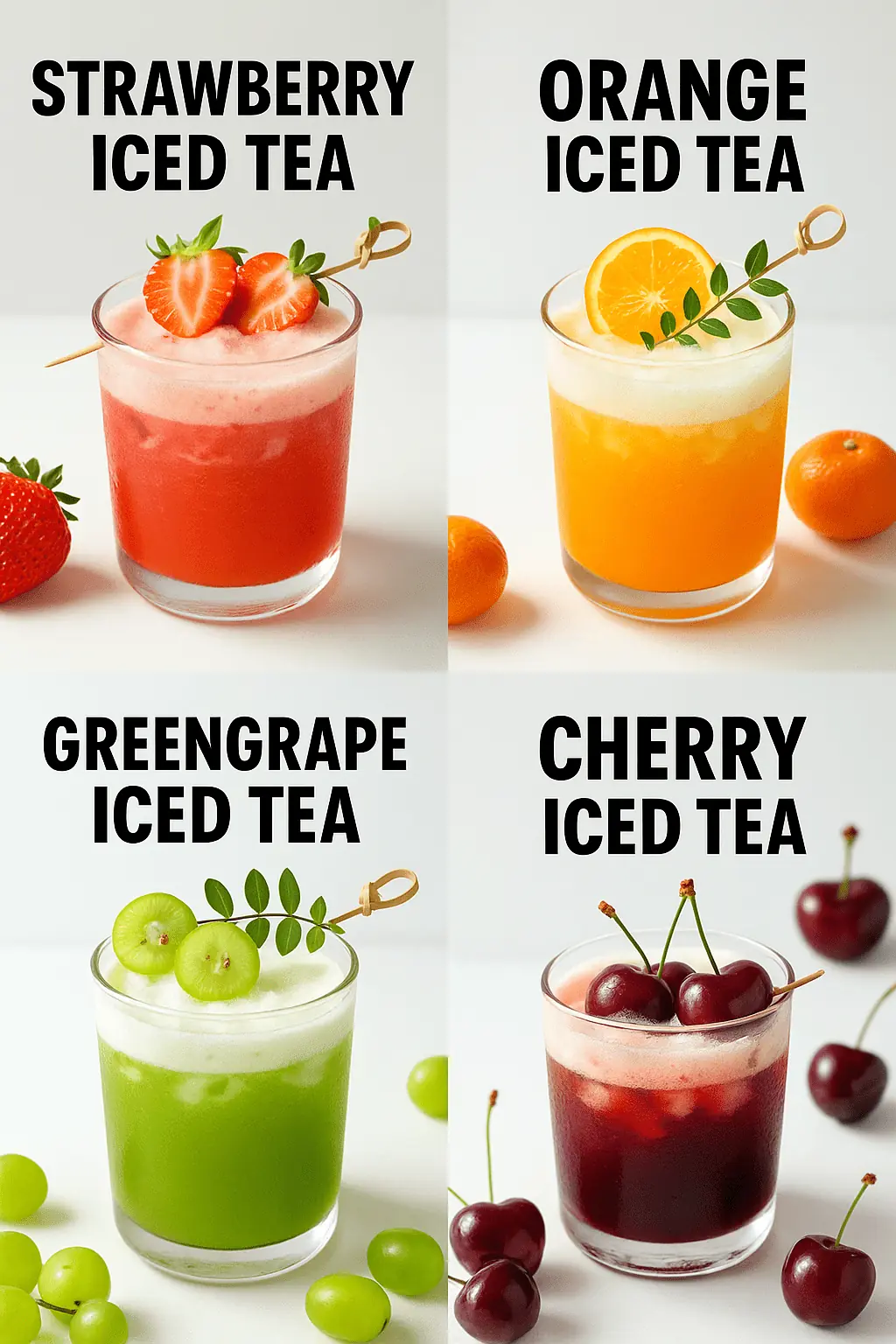 Refreshing Fruit Iced Teas – Naturally Sweet & Beautifully Served