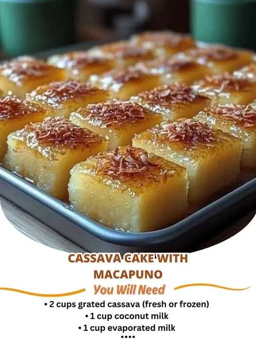 Cassava Cake with Macapuno
