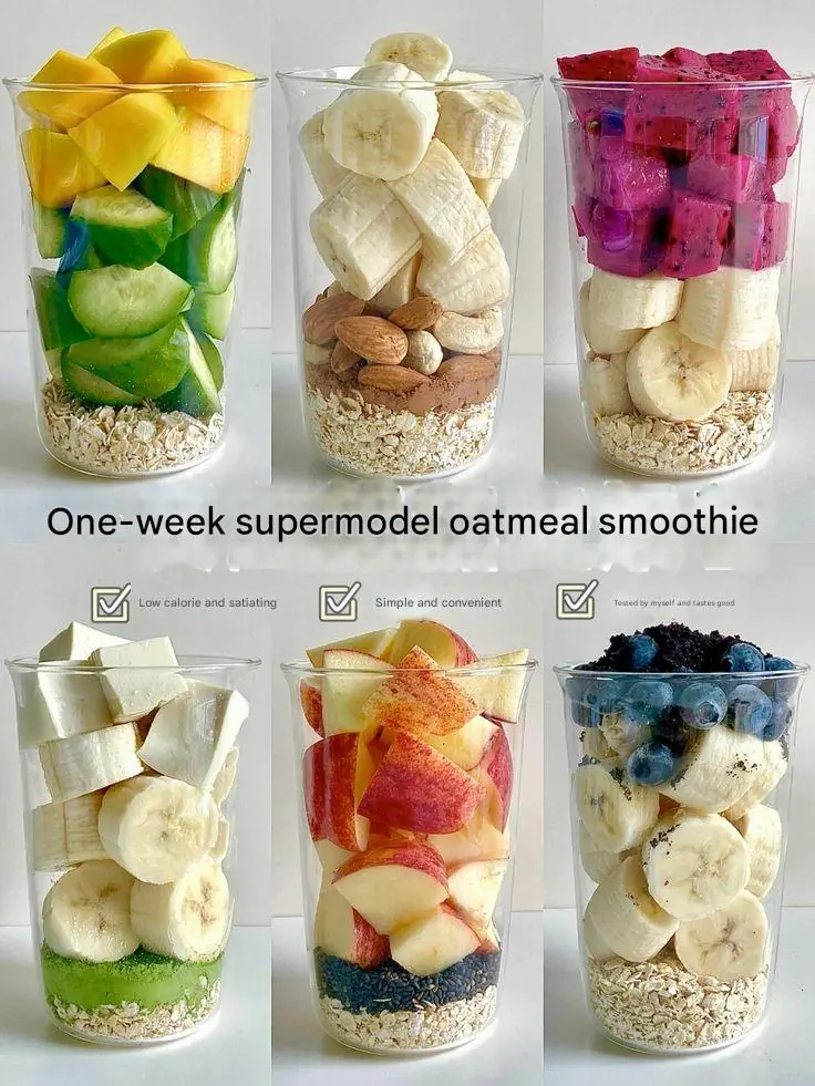 One-Week Supermodel Oatmeal Smoothie Plan – Nutritious, Simple, and Gorgeous