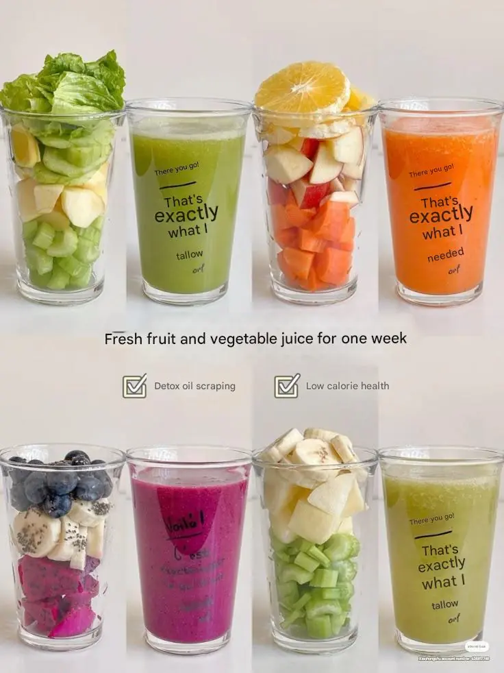 🥤 4-Day Fresh Fruit & Vegetable Juice Plan