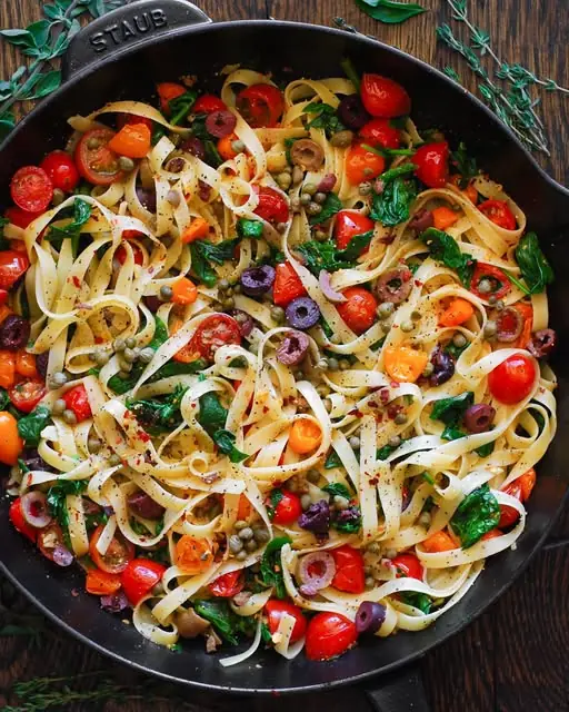 Tomato and Spinach Pasta