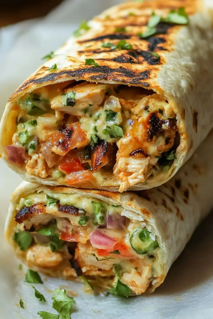 Chipotle Ranch Grilled Chicken Burrito