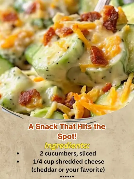 A Snack That Hits the Spot: Cheesy, Crunchy, and Refreshing Cucumber Bites