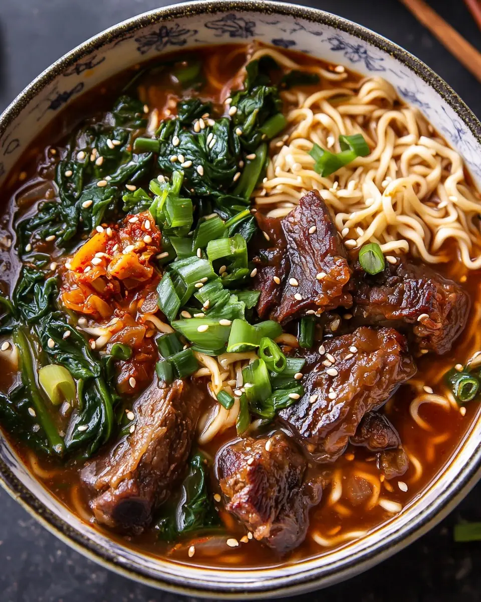 Savory & Spicy Beef Short Rib Ramen π