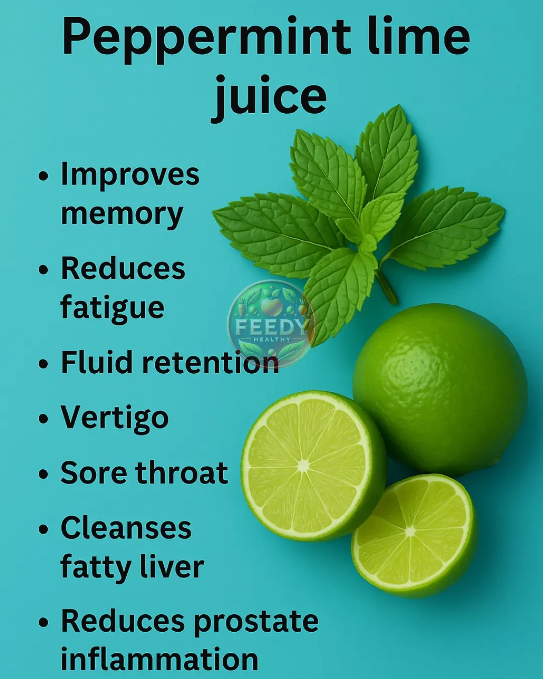 🍋 Peppermint and Lime Juice – A Refreshing Natural Remedy