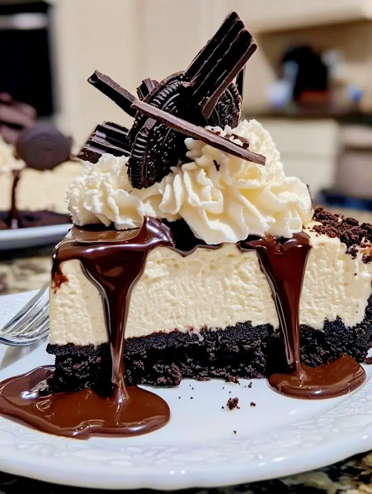 TRIPLE CHOCOLATE CHEESECAKE