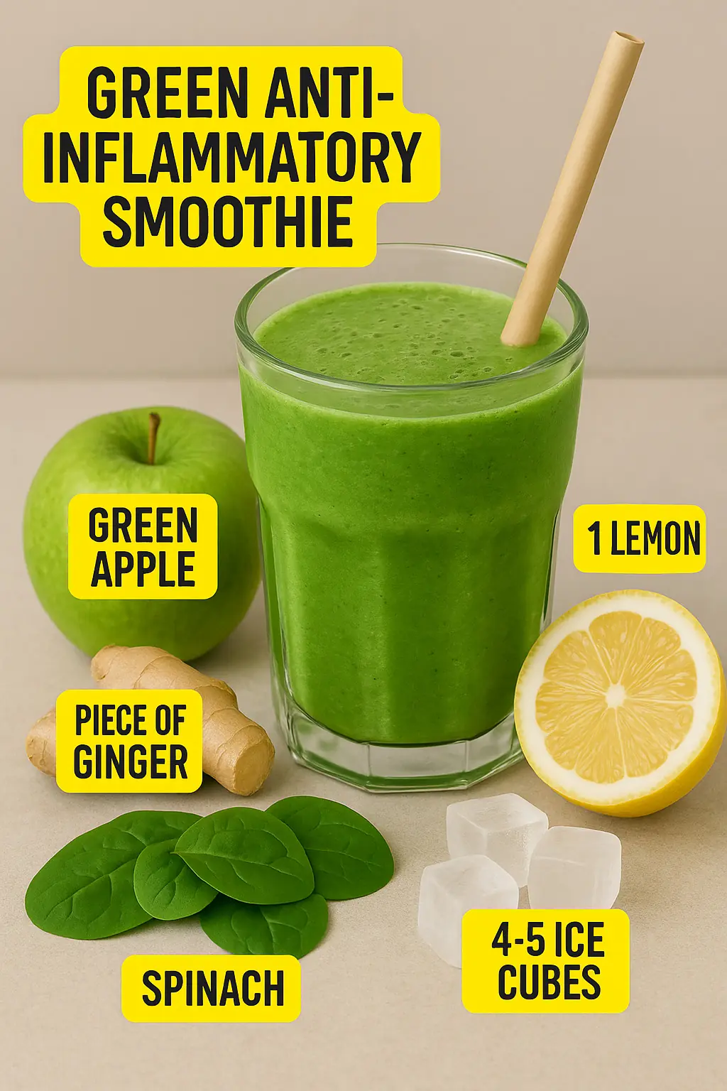 🥤 Green Anti-Inflammatory Smoothie Recipe