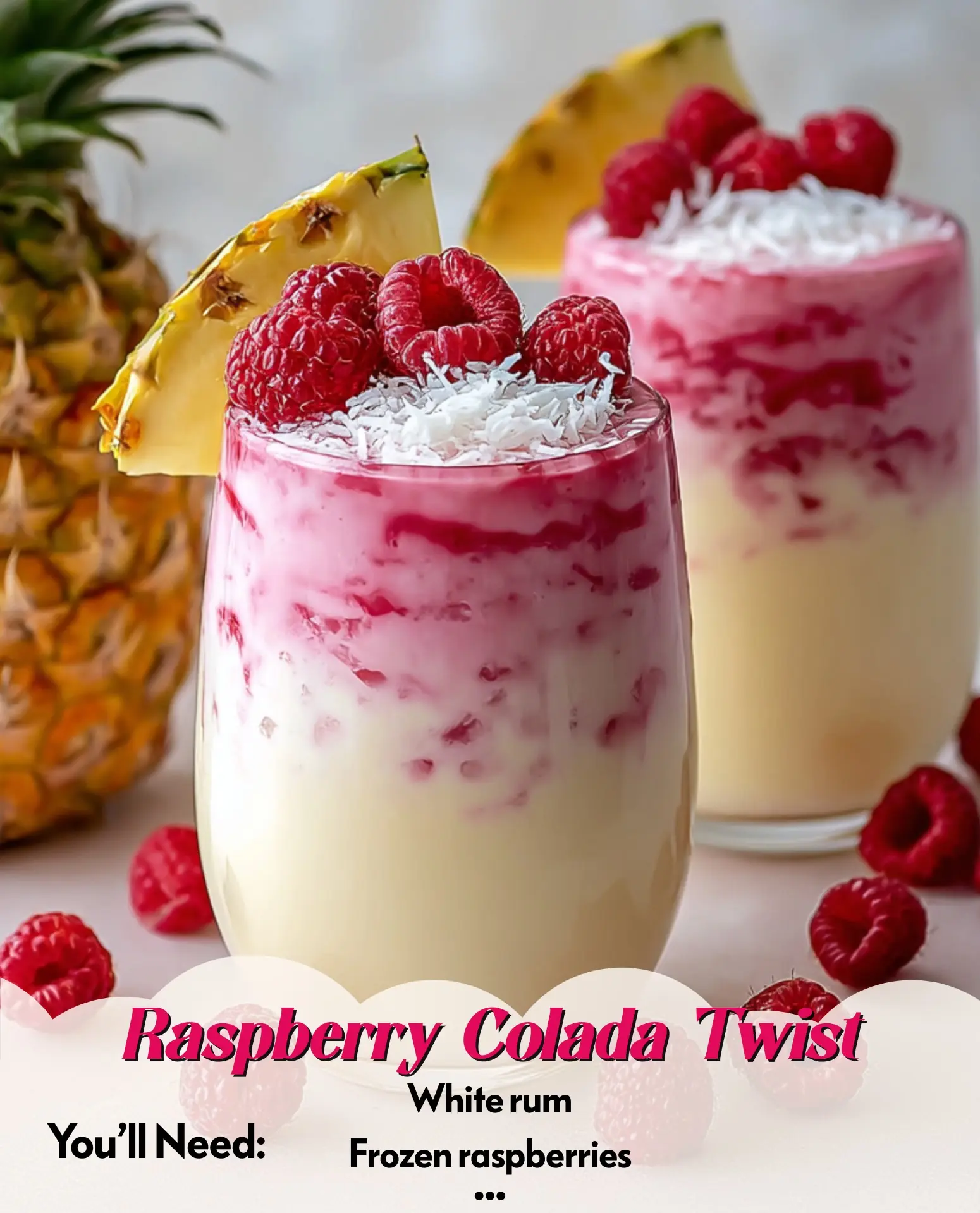 Raspberry Colada Twist