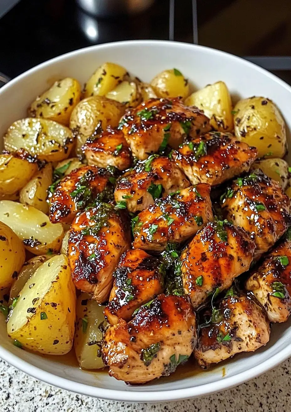 Crispy Chicken Glazed with Hot Honey Sauce