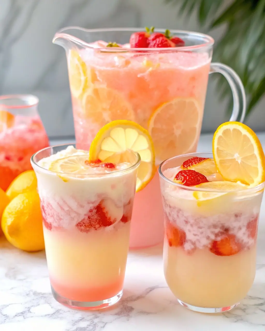Strawberry Piña Colada Punch