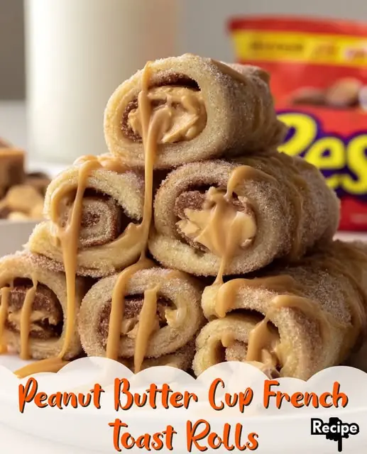 Peanut Butter Cup French Toast Rolls