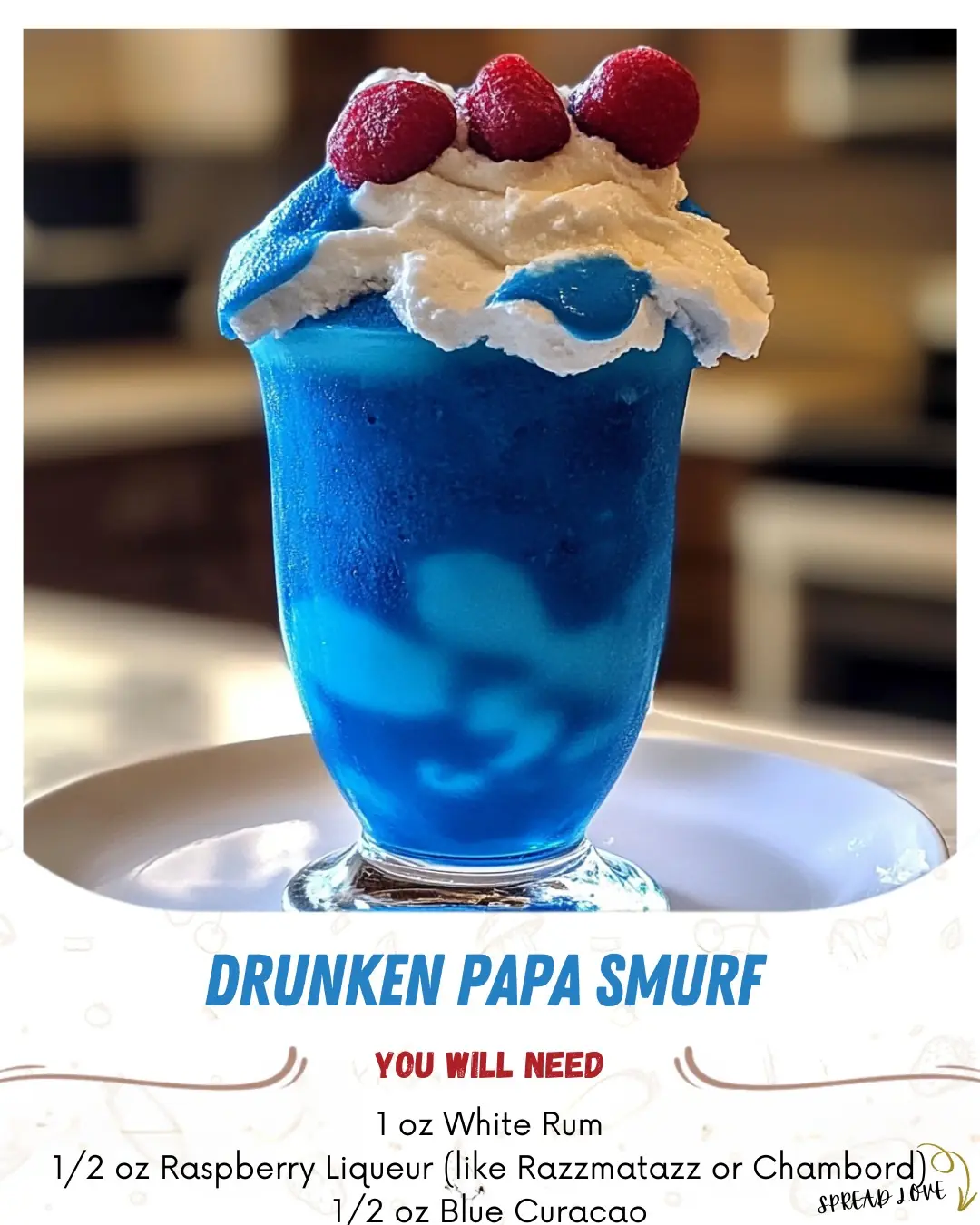 πΉ Drunken Papa Smurf Cocktail