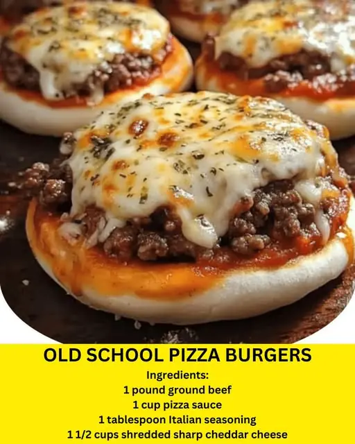 Pizza Flavored Burgers