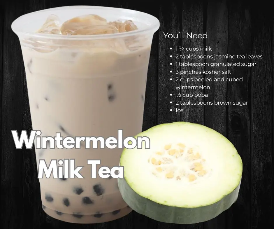 π§ Wintermelon Milk Tea with Boba