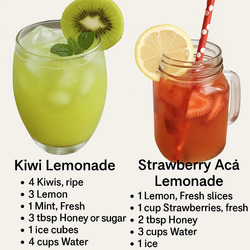 πβ¨ Refreshing Homemade Fruit Lemonades