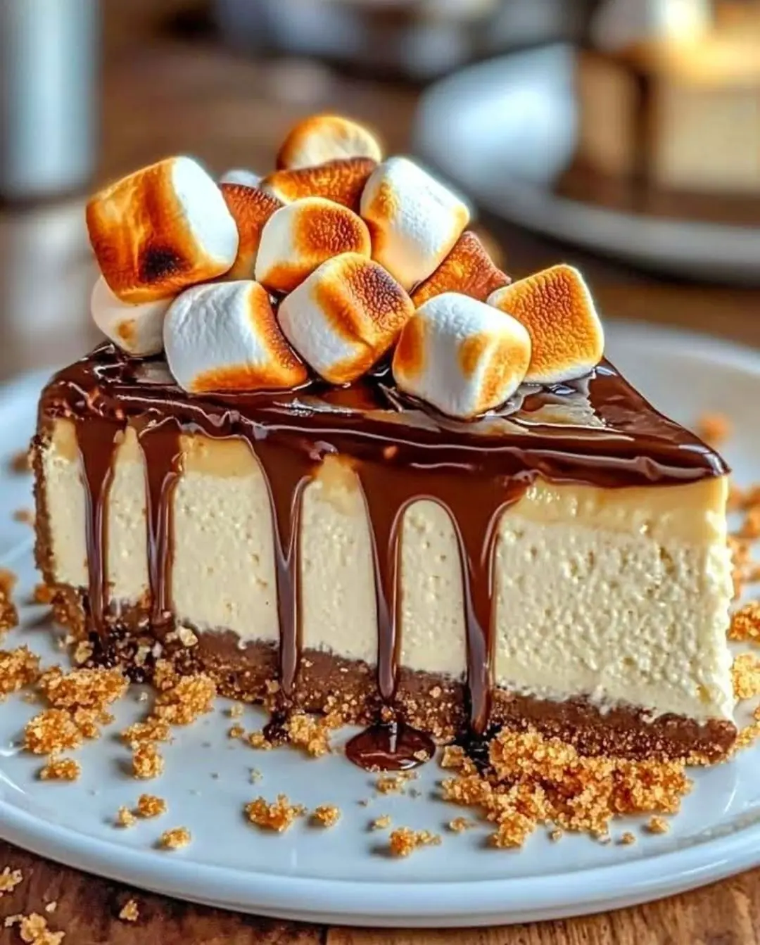 🔥🍫 S’MORES CHEESECAKE 🍫🔥