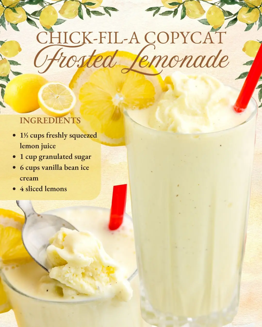 🍋 CHICK-FIL-A LEMONADE FLOAT