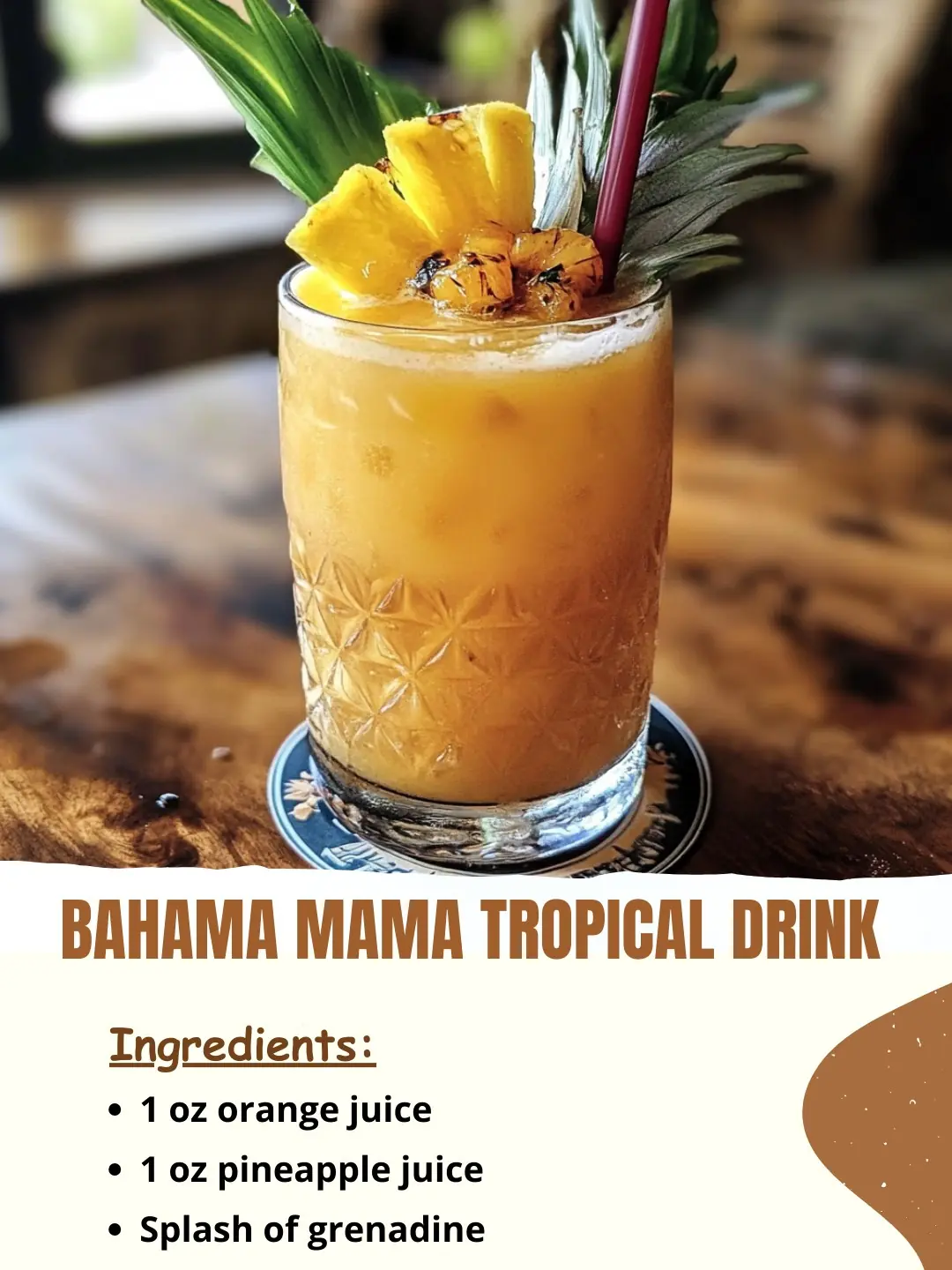 🍹 Bahama Mama Tropical Drink