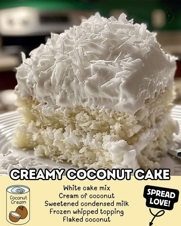 Delicious Creamy Coconut Cake!