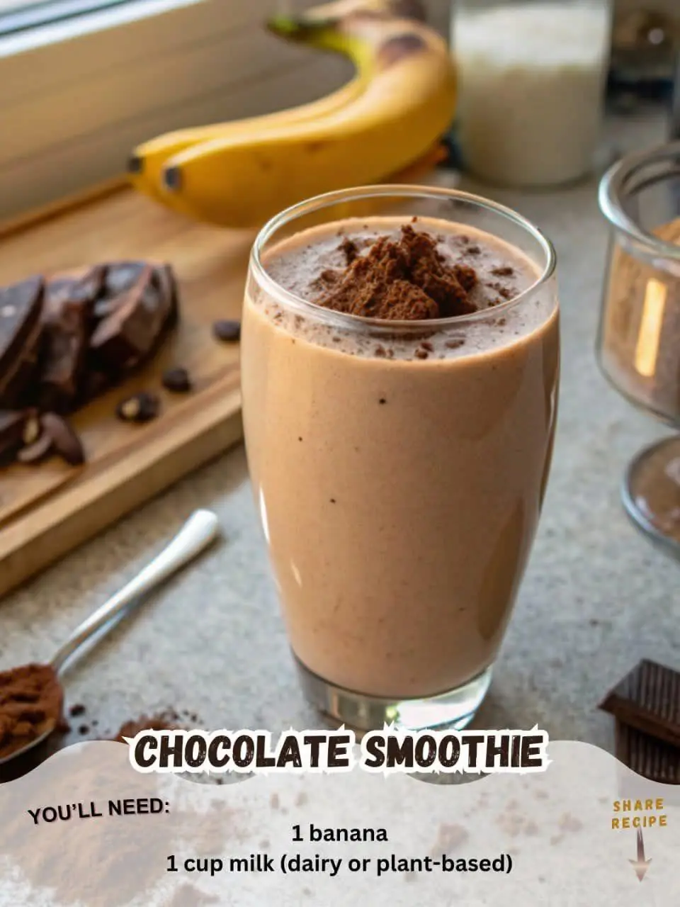 π« Chocolate Smoothie Energy Boost Recipe