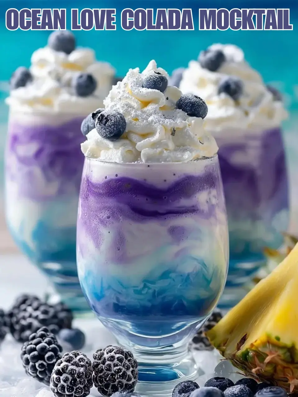 Ocean Love Colada Mocktail
