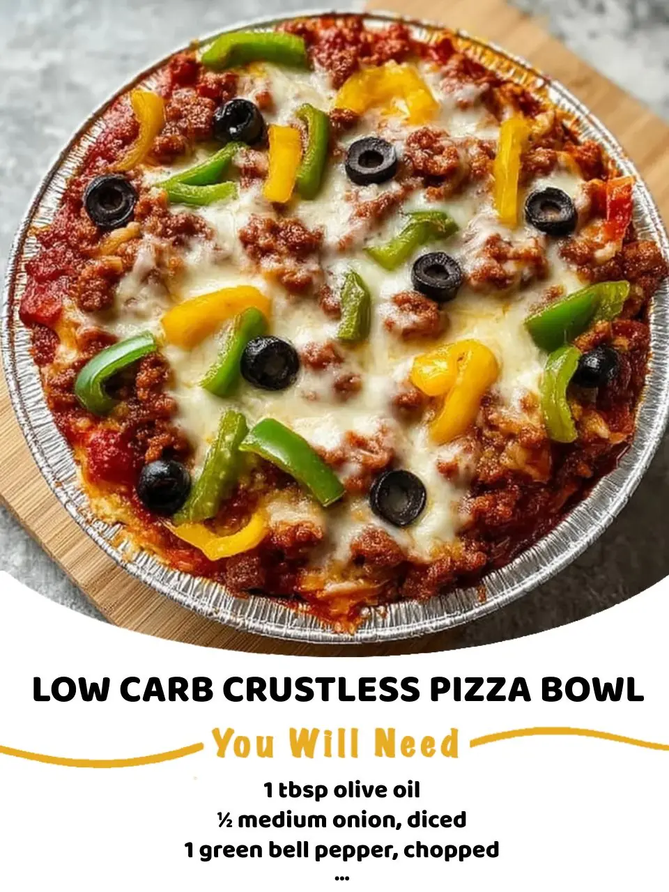 Low Carb Pizza Bowls