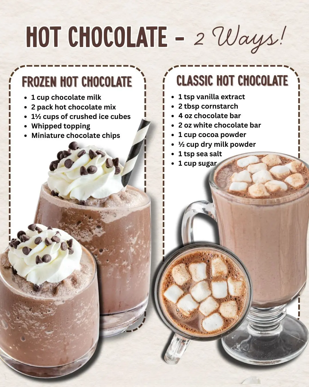 π« HOT CHOCOLATE 2 WAYS: Cozy & Cool