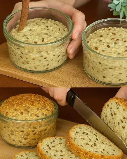I don't eat white flour! Bread in a jar in a minute! No yeast, no sugar