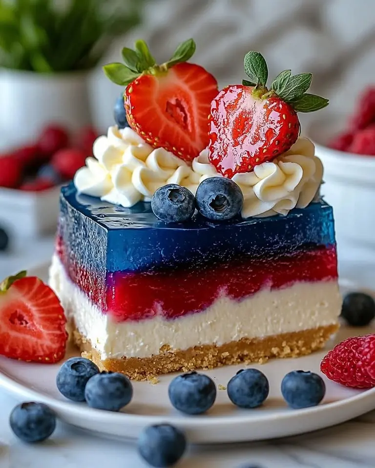 ππ No-Bake Patriotic Cheesecake πΊπΈ