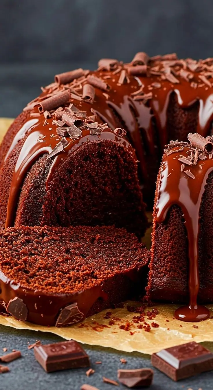 🍰 Rich & Moist Chocolate Bundt Cake