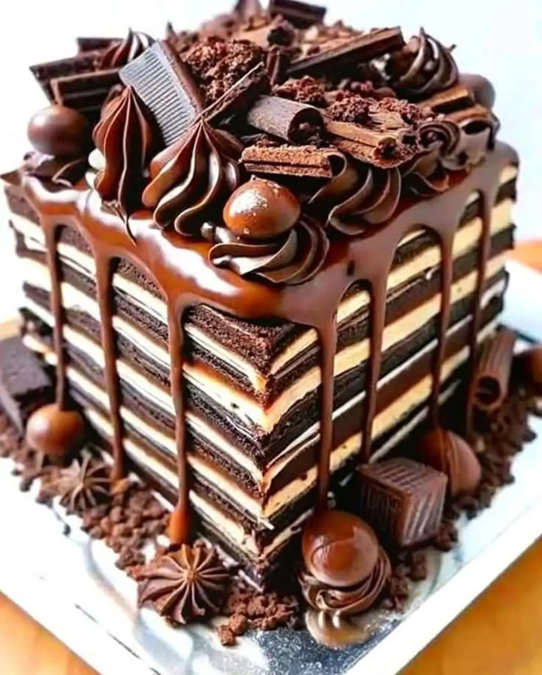 🍫 Chocolate Fudge Layered Cake