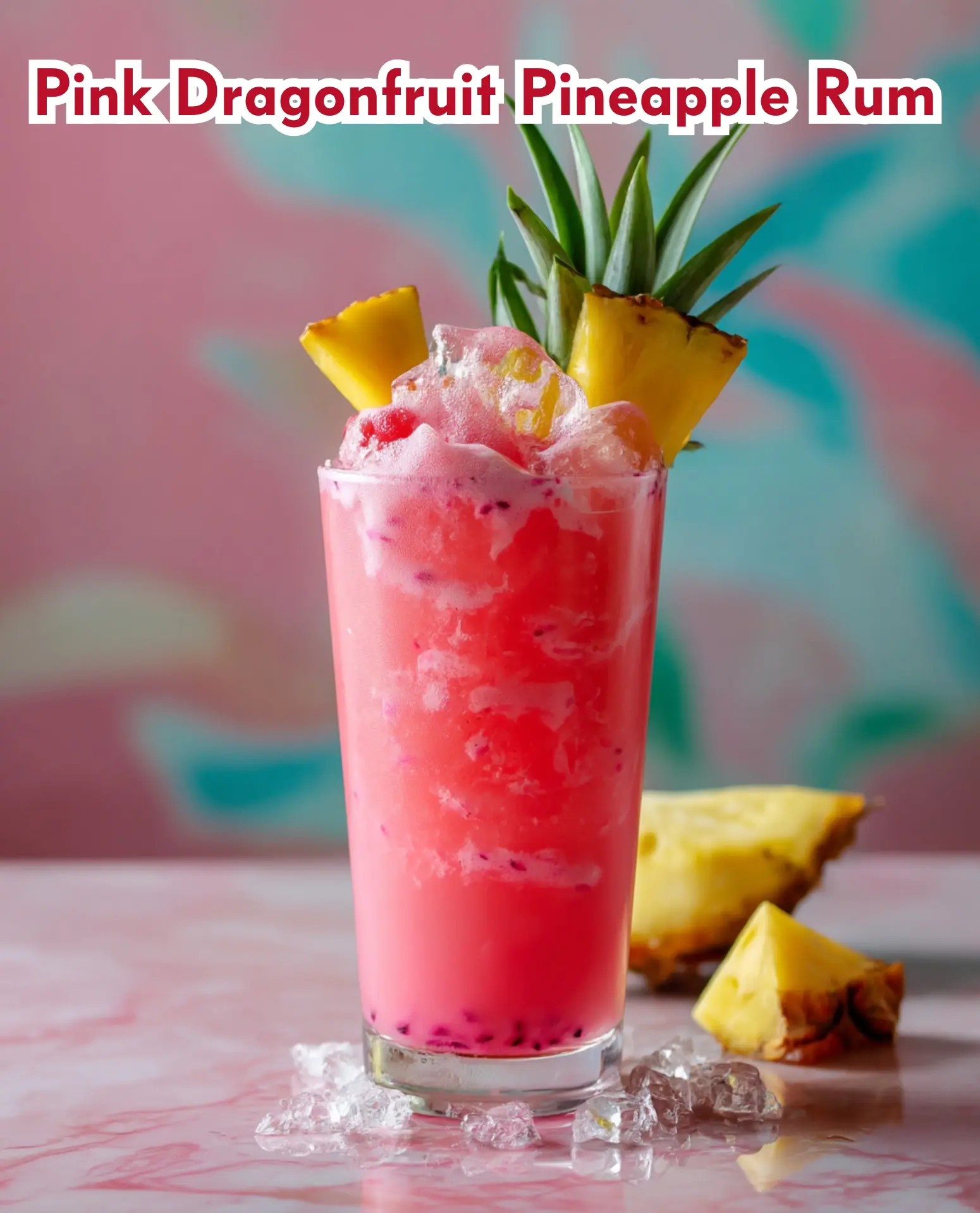 💖 Pink Dragonfruit Rum Fizz