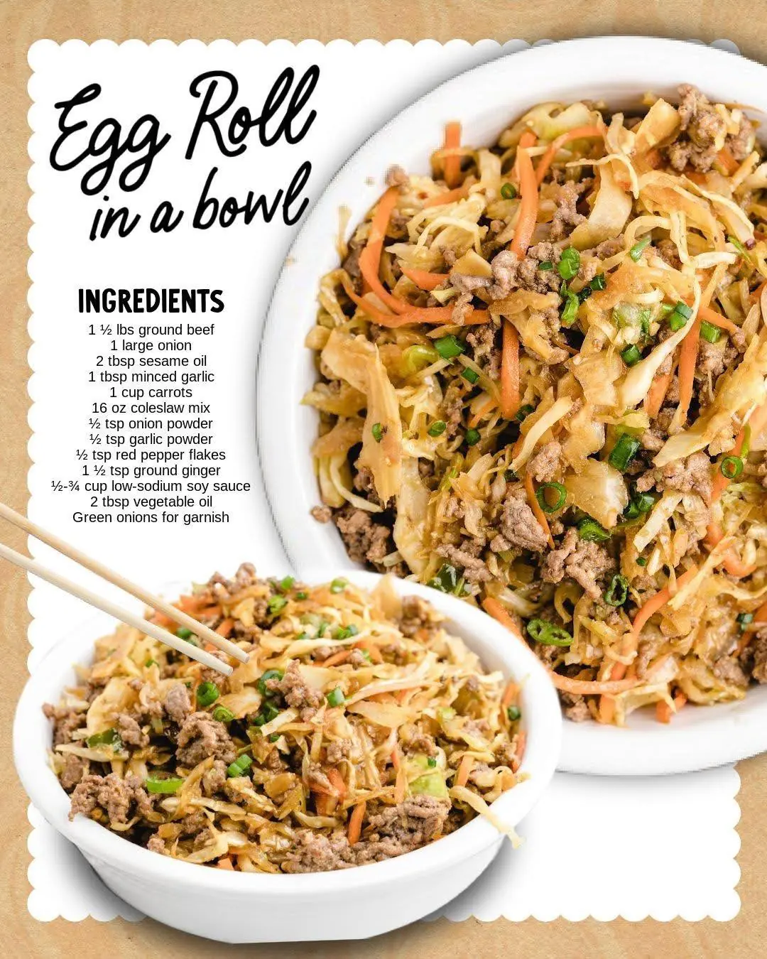 π₯’ Egg Roll in a Bowl