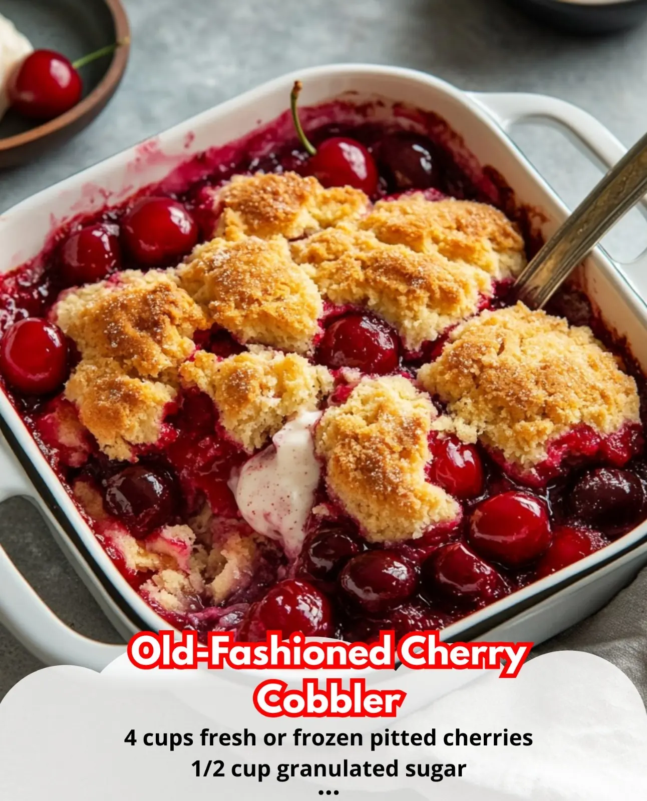 Old-Fashioned Cherry Cobbler