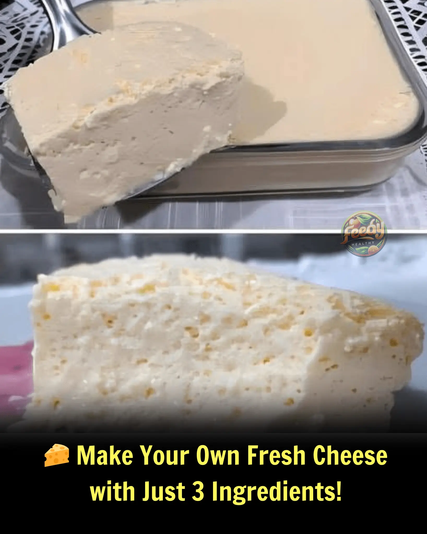 ๐ง Make Your Own Fresh Cheese with Just 3 Ingredients!