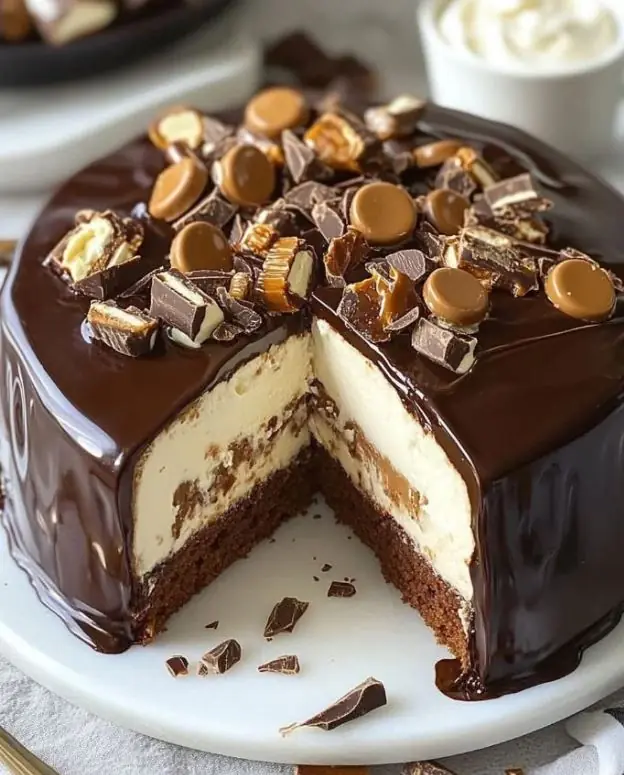 π« Chocolate Cake with Cheesecake Filling & Chocolate Ganache