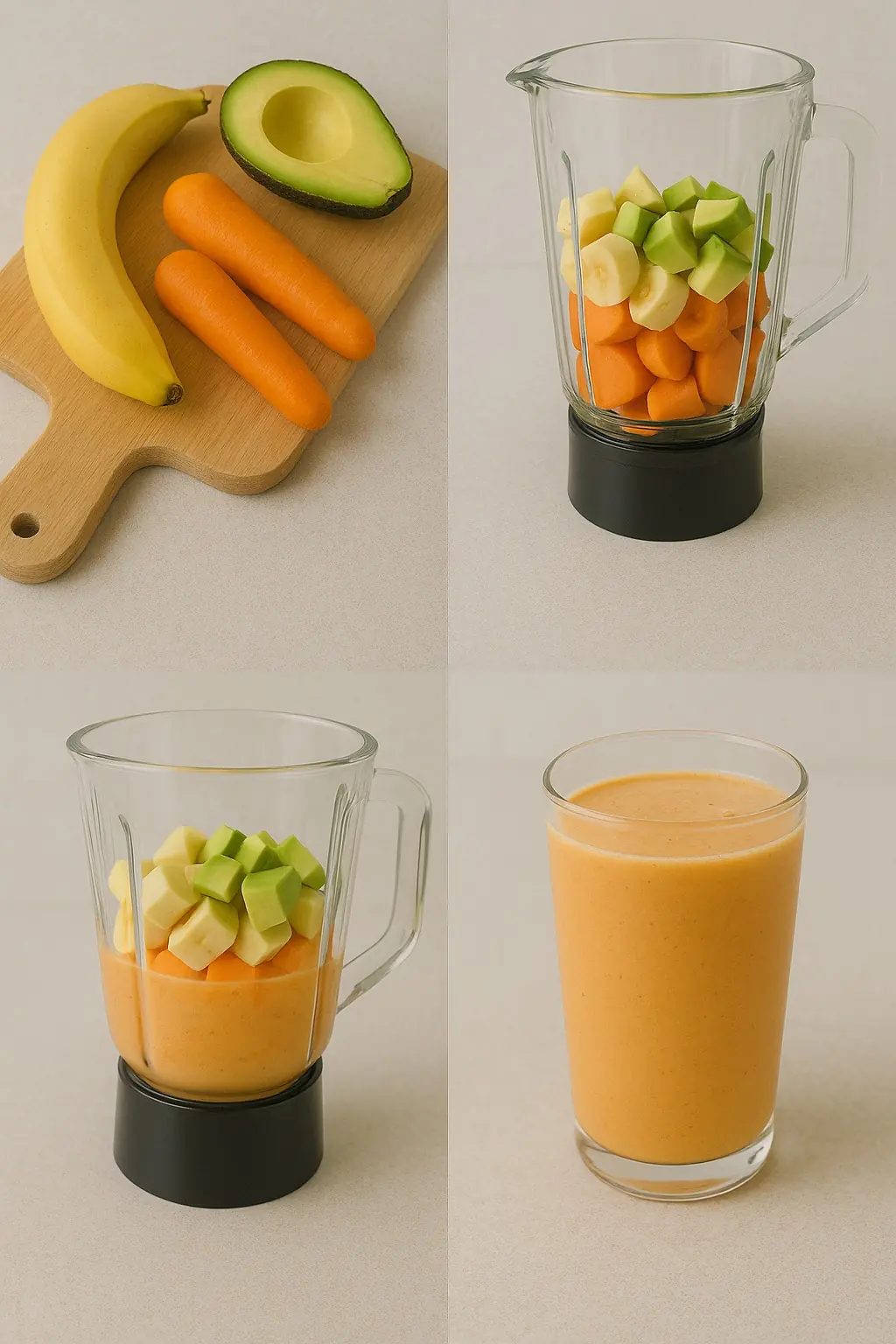 Healthy and Delicious Banana, Avocado & Carrot Smoothie Recipe 🥑🍌🥕