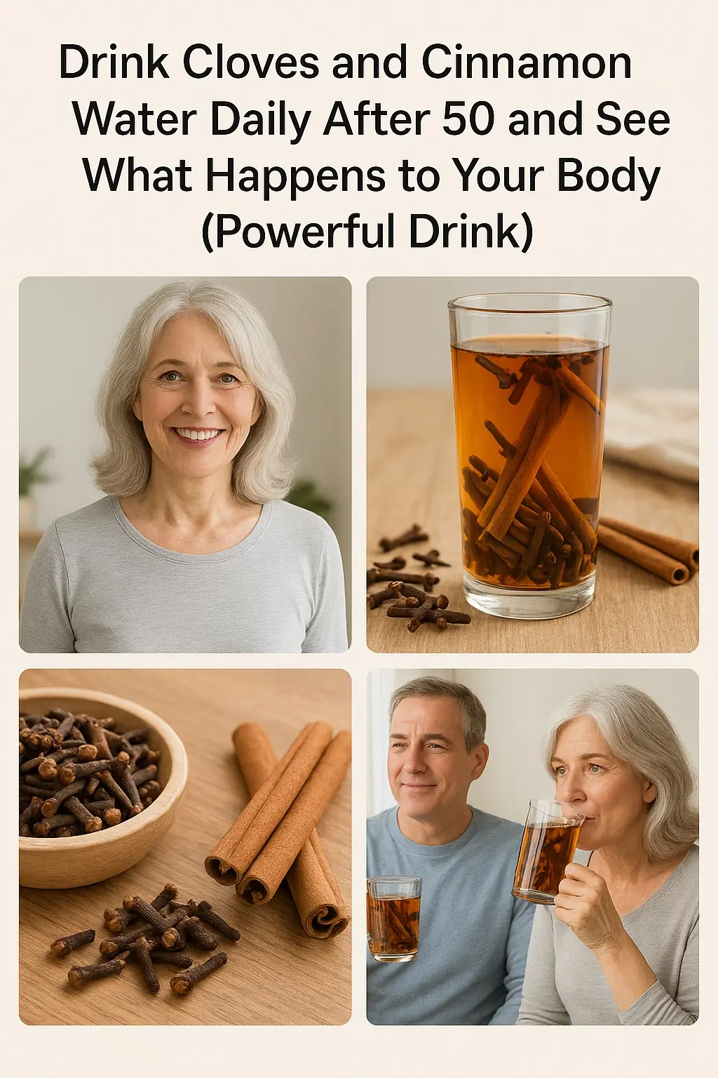 The Power of Cloves and Cinnamon Water: A Daily Ritual for Vibrant Health After 50