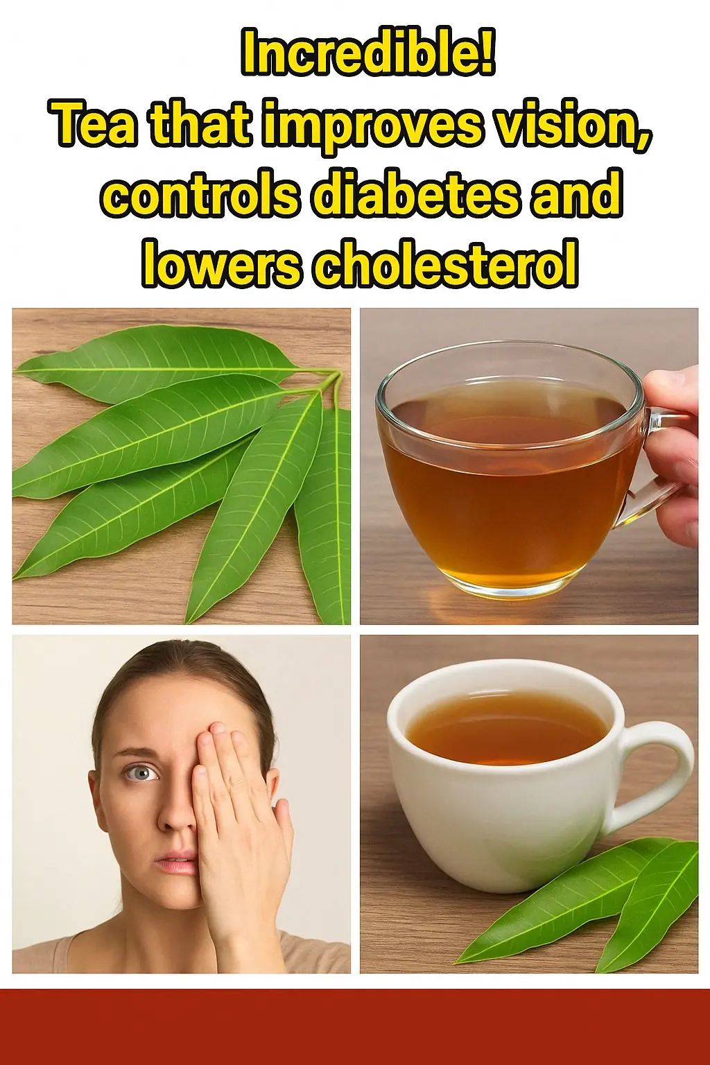 Incredible! The Tea That Improves Vision, Controls Diabetes, and Lowers Cholesterol
