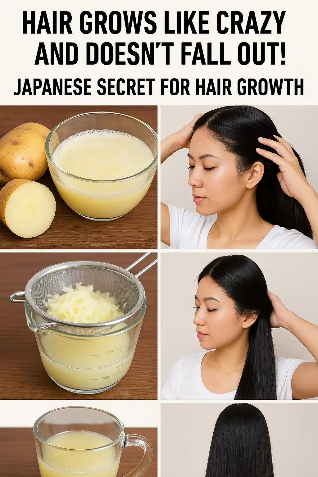 Supercharge Your Hair Growth with Japanese-Inspired Potato Juice Treatment