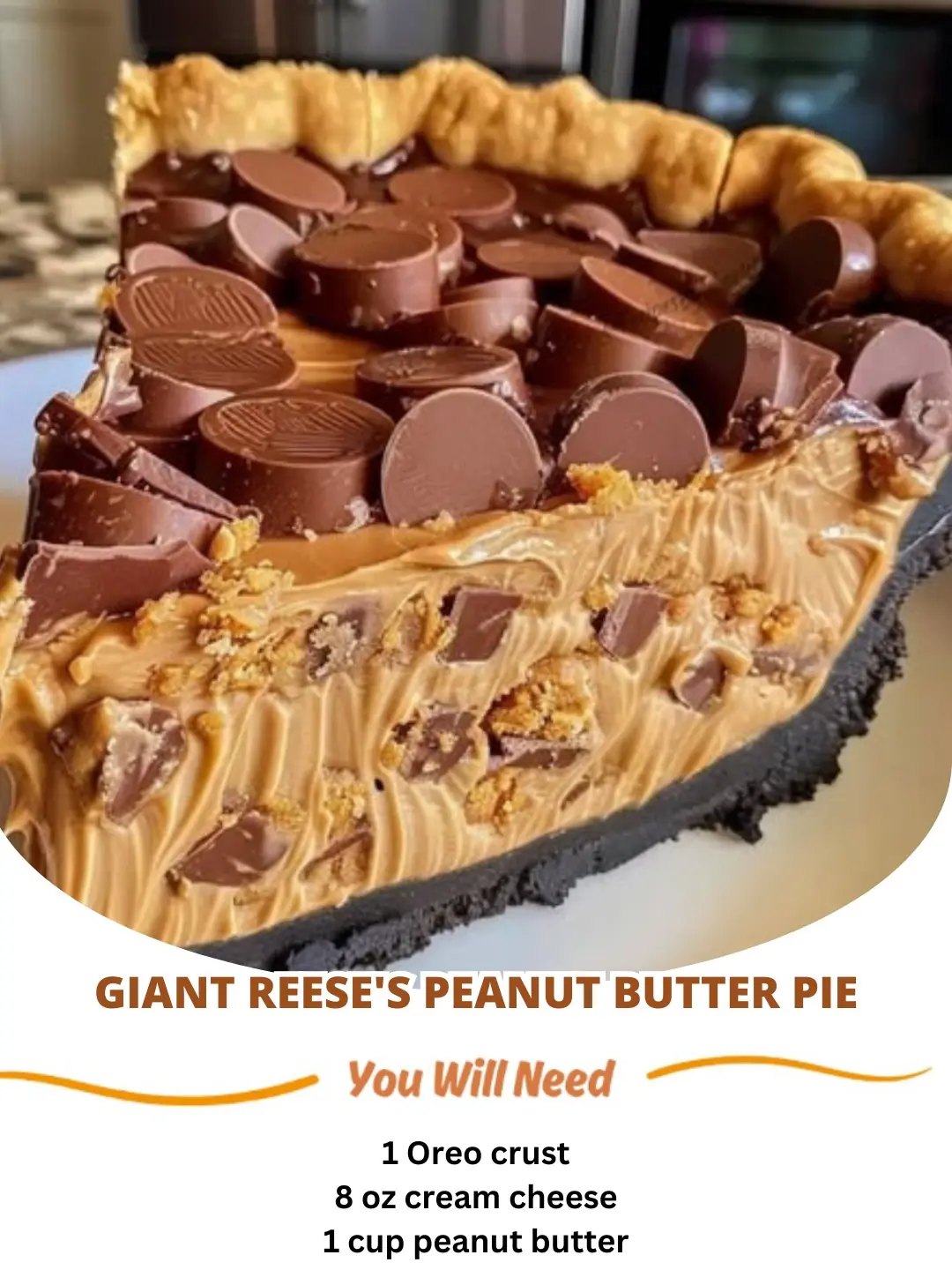 Giant Reese’s Peanut Butter Pie