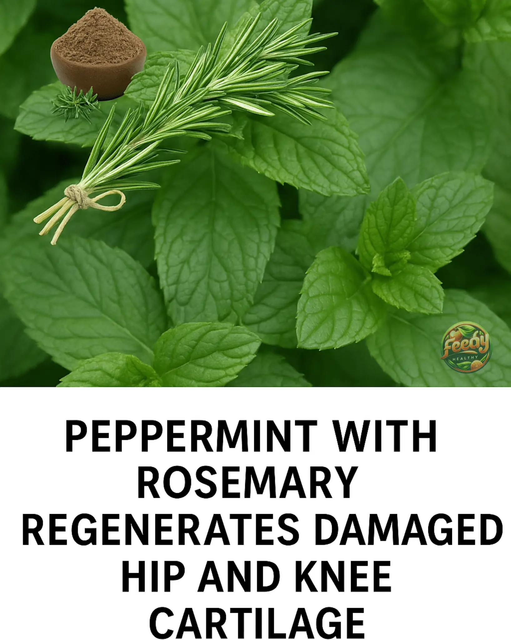 Mix Peppermint and Rosemary – Regenerate Damaged Cartilage Naturally
