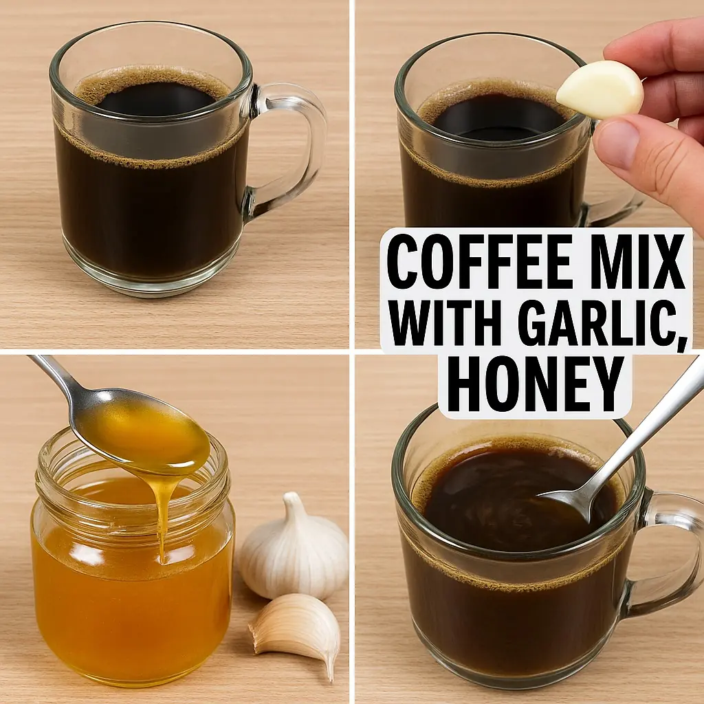 Coffee Mixed with Garlic and Honey – A Surprising Health Boost in a Cup