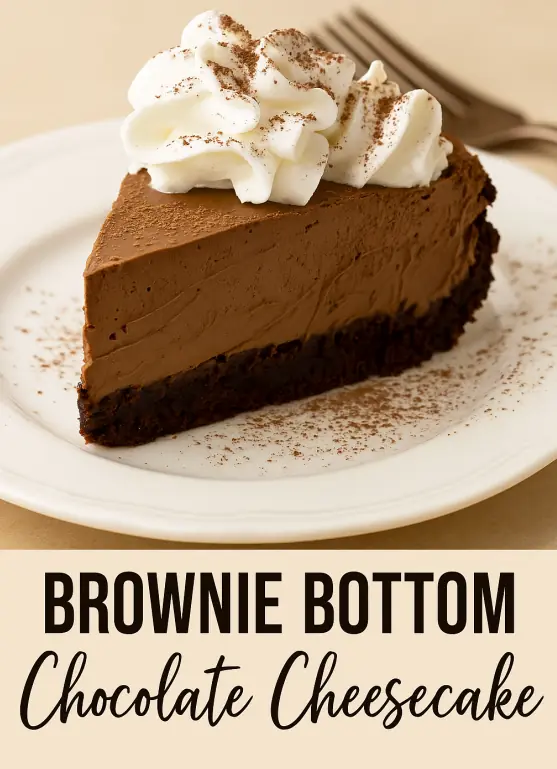 🍫 Brownie Bottom Chocolate Cheesecake