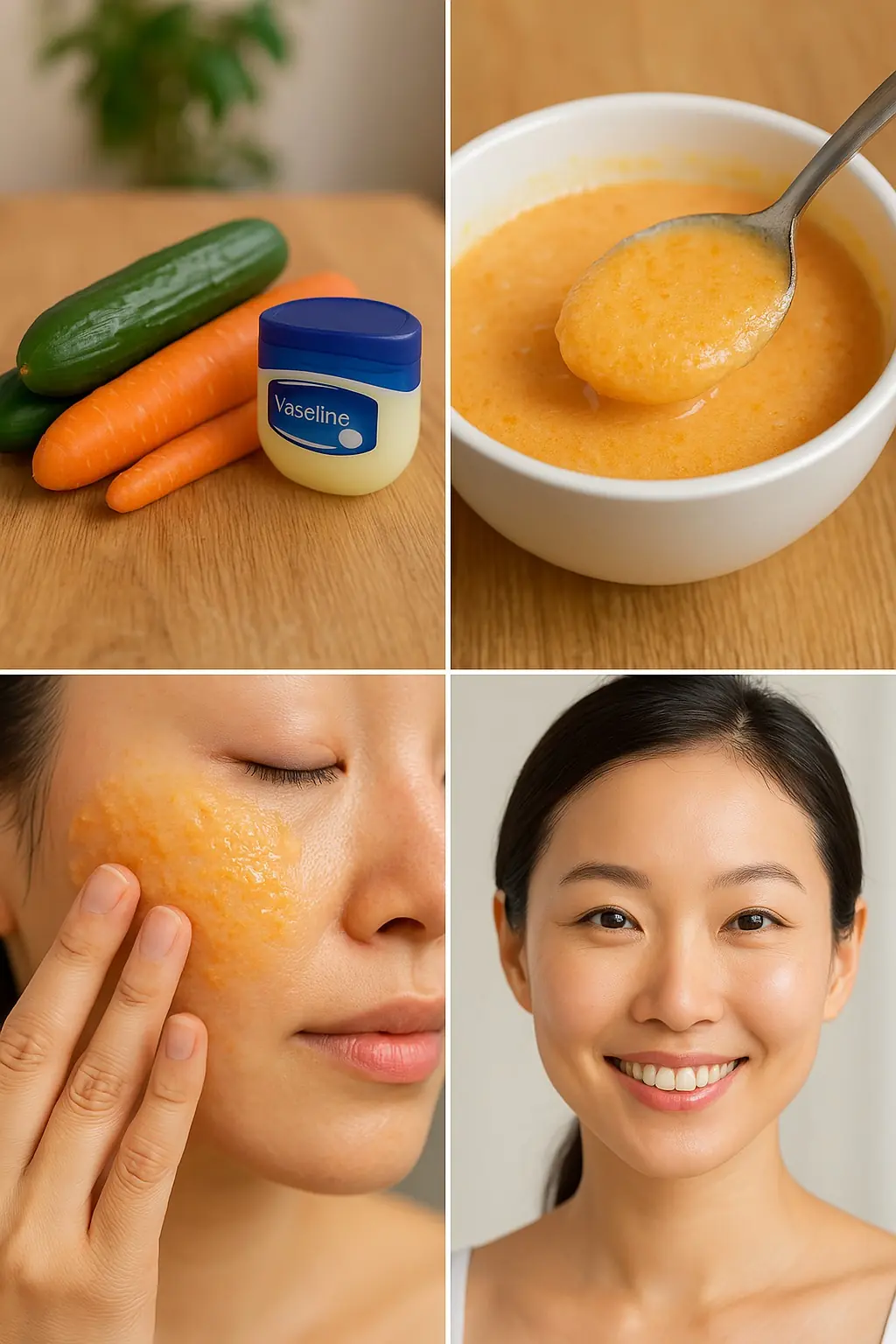 Vaseline, Carrot & Cucumber β Smooth Wrinkles in Just 3 Minutes! Even at 70! β¨π₯π₯