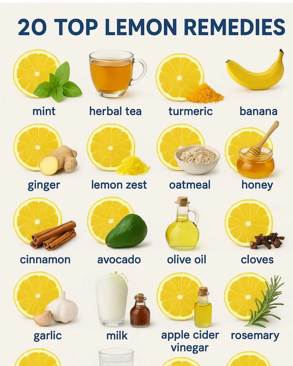 20 top lemon remedies