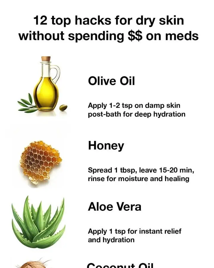 12 top hacks for dry skin without spending $$ on meds